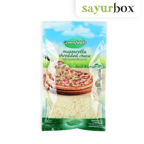 

Greenfields Mozzarella Cheese Shredded 200 gram Sayurbox