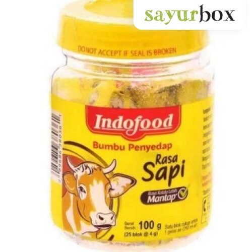 

Indofood Bumbu Penyedap Sapi Cube Jar 100 gram Sayurbox