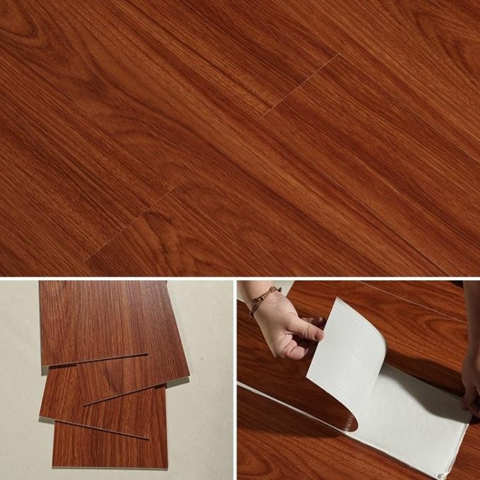 Lantai Kayu Vinyl Sticker