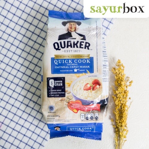 

Quaker Oatmeal Quick Cook 200 gram Sayurbox