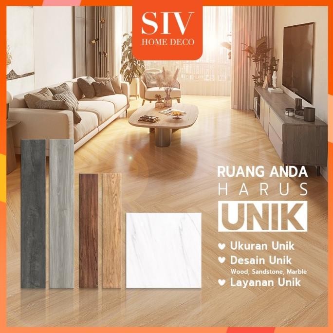 Lantai Vinyl 1 Dus (36Lember 5) Vinil Lantai Motif Kayu Vinyl Lantai