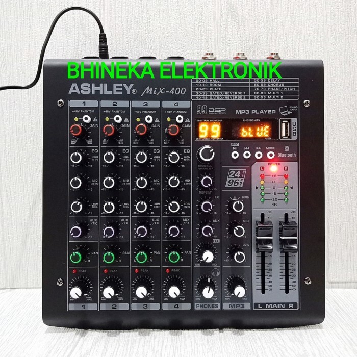 mixer ashley MIX400 original mix 400 mixer 4 channel bluetooth usb