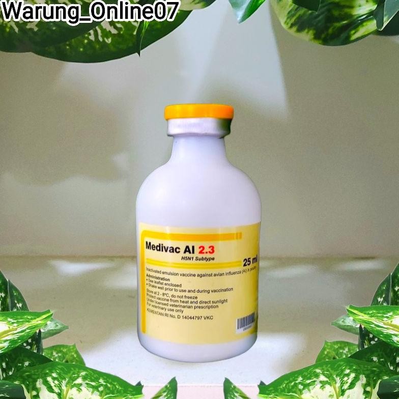 Premium Vaksin Ai 2.3 H5N1 25Ml Dosis 50 Ekor Vaksin Ayam Avia Mencegah Aratan Penyakit Tetelo Flu B