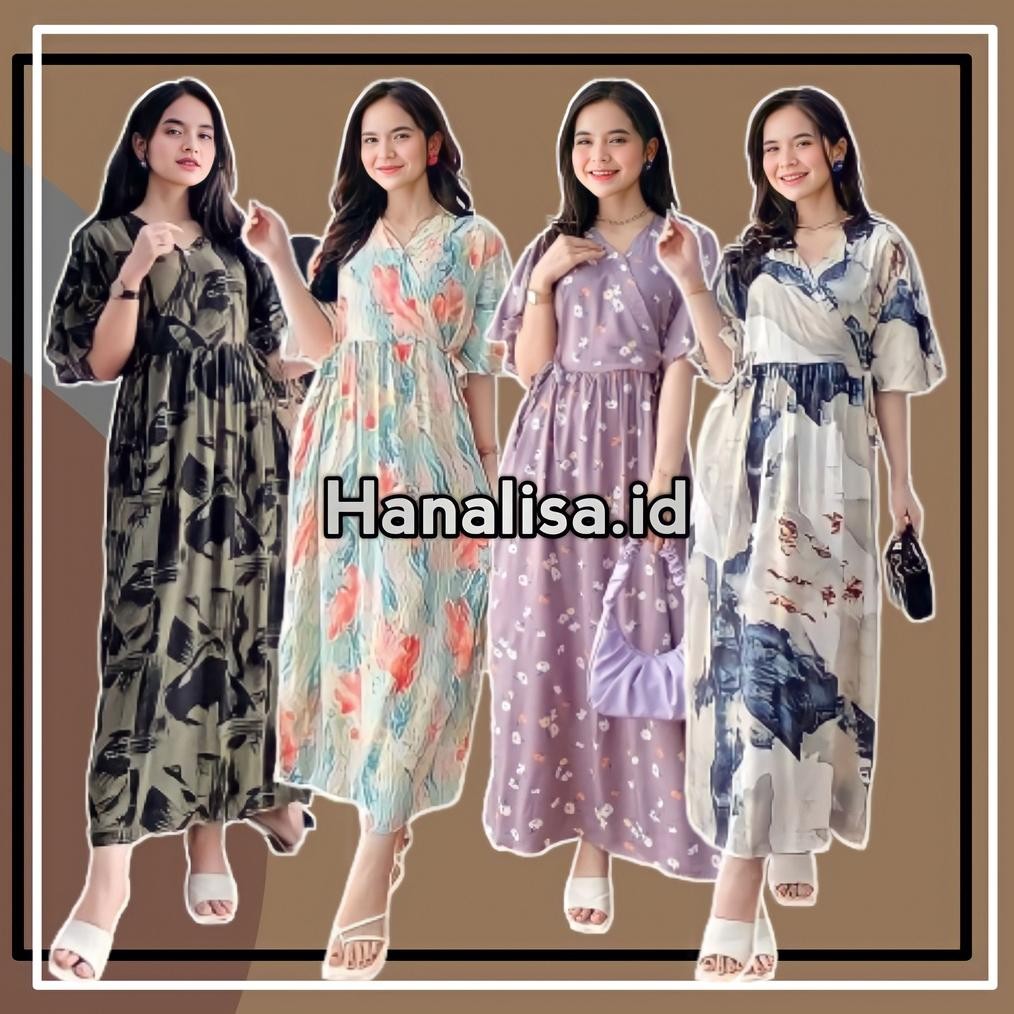 h-4 BAJU DASTER KIMONO PIYAMA TIDUR REMAJA WANITA TALI SAMPING KANAN KIRI BUSUI BUMIL KANCING MOTIF 