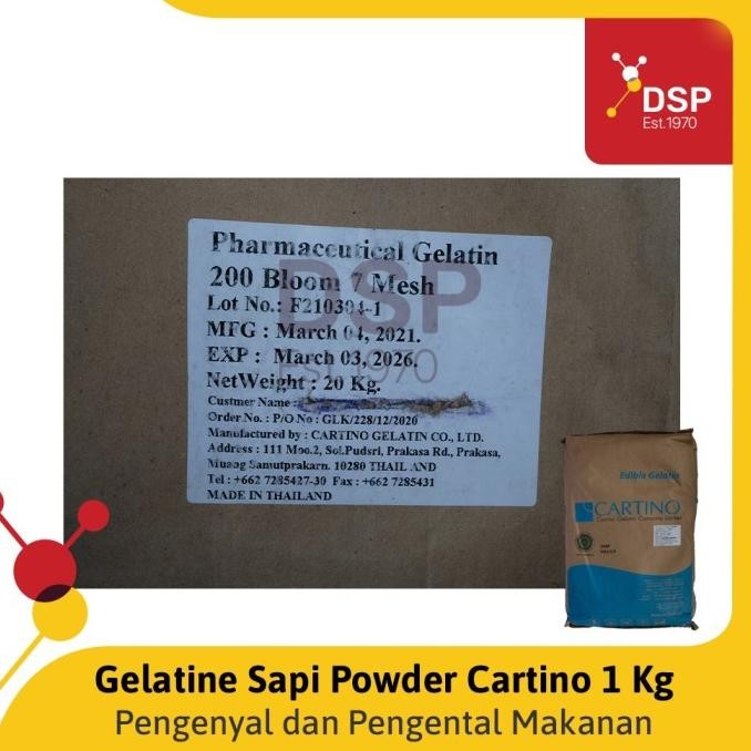 

NEW PRODUK GELATINE POWDER PK 1 KG !!!!!