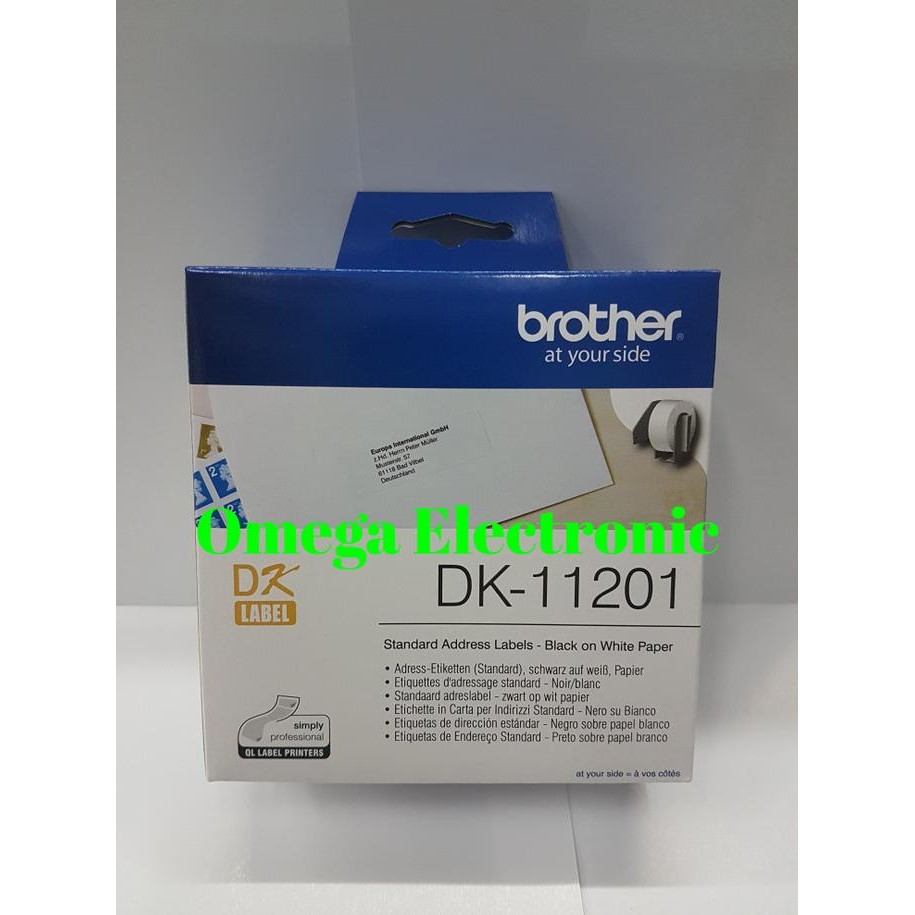 

BROTHER LABEL TAPE DK-11201 - DK DIE CUT LABEL DK 11201 ORIGINAL DAN TERPERCAYA