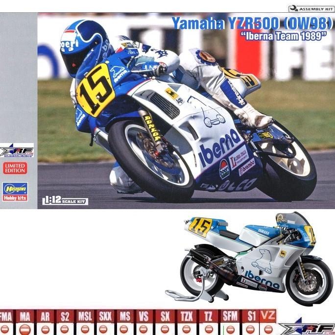 HASEGAWA 21724 YAMAHA YZR500 IBERNA TEAM 1989