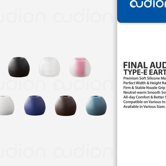 Final Audio Type-E/Type E Soft & Comfortable Silicone Eartips Earpiece