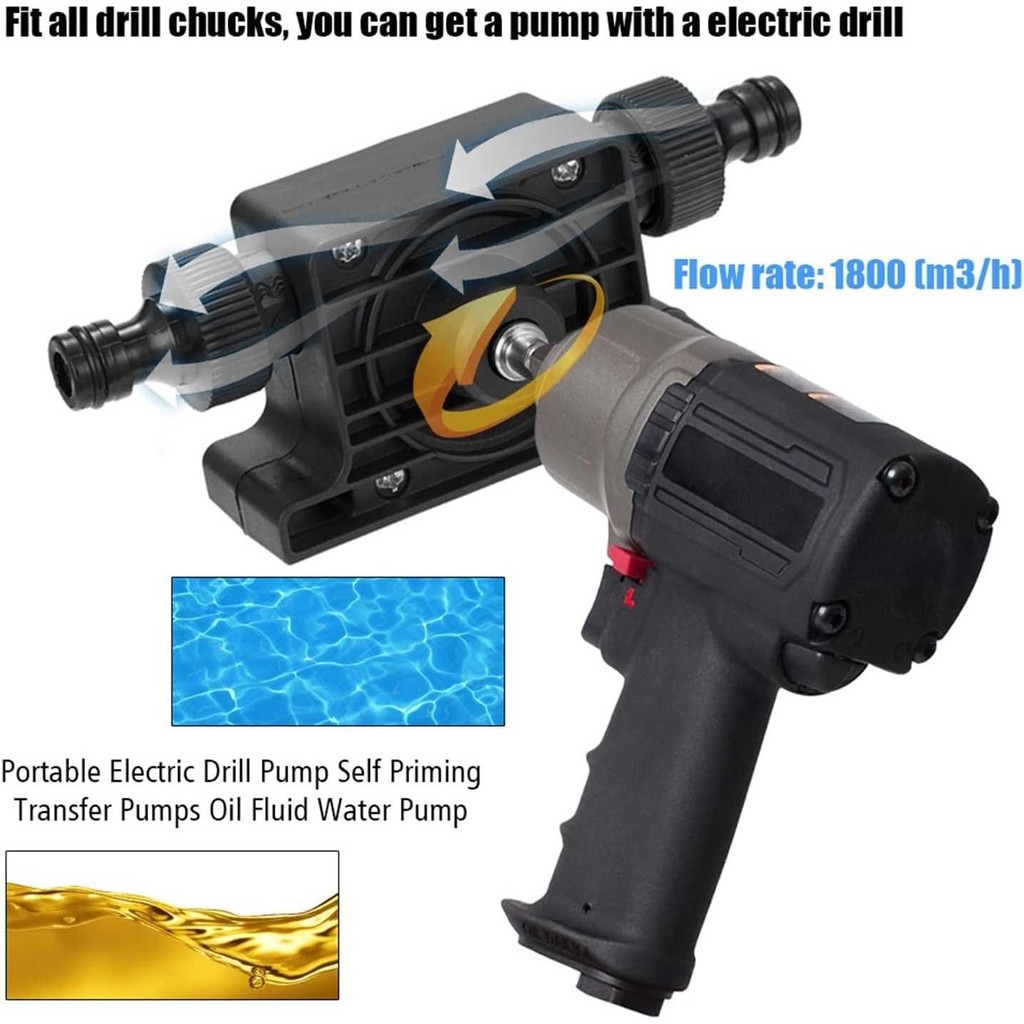 USBO Pompa Air Bor Electric Drill Powered Water Pump