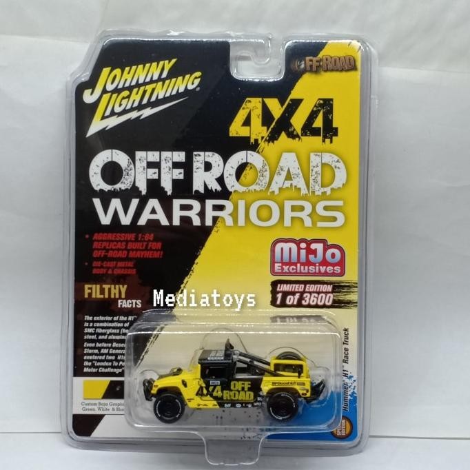 diecast johny lightning hummer h1 kuning