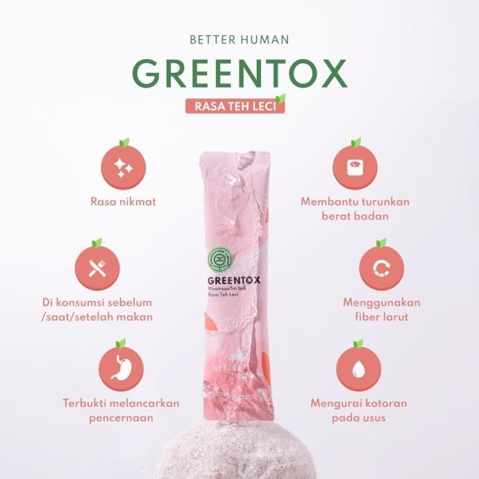 

TERBARU BETTER HUMAN GREENTOX RASA TEH LECI - 3 BOX BUNDLE !!!!!