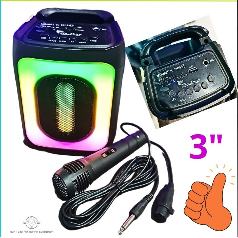 SPEAKER JINLONG JL-1803 FREE MIC