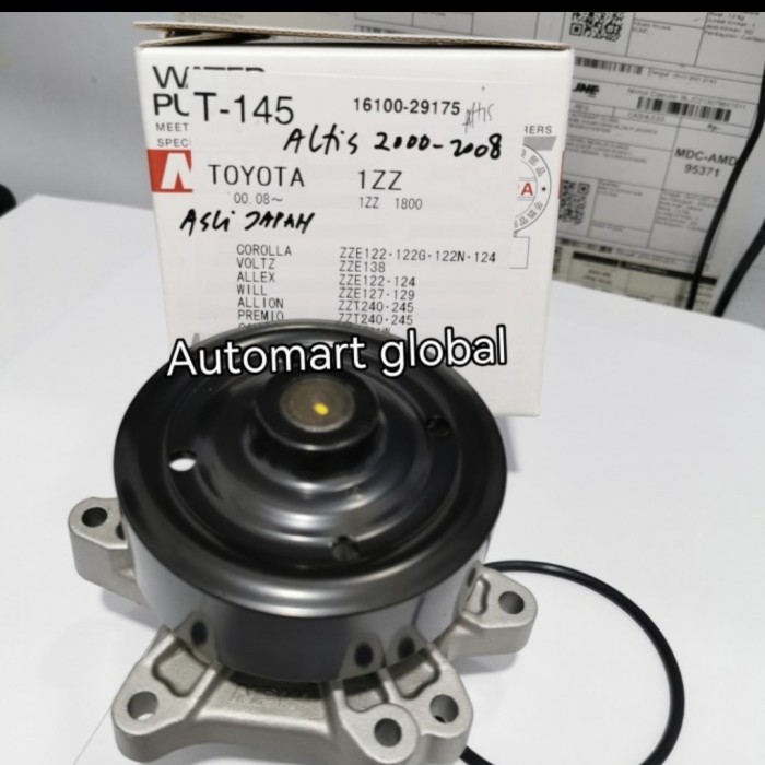 water pump pompa air corolla altis 1zz fe