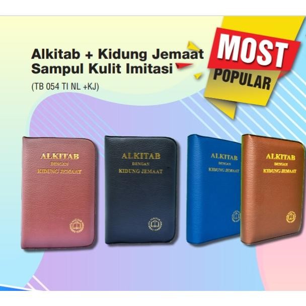 

Terlaris Alkitab + Kidung Jemaat Sampul Kulit Imitasi (Ukuran Sedang) Ready Stok