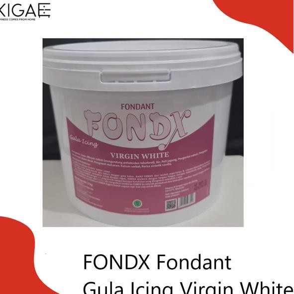 

Fondx Fondant Gula Icing Vanilla Virgin White 5 Kg