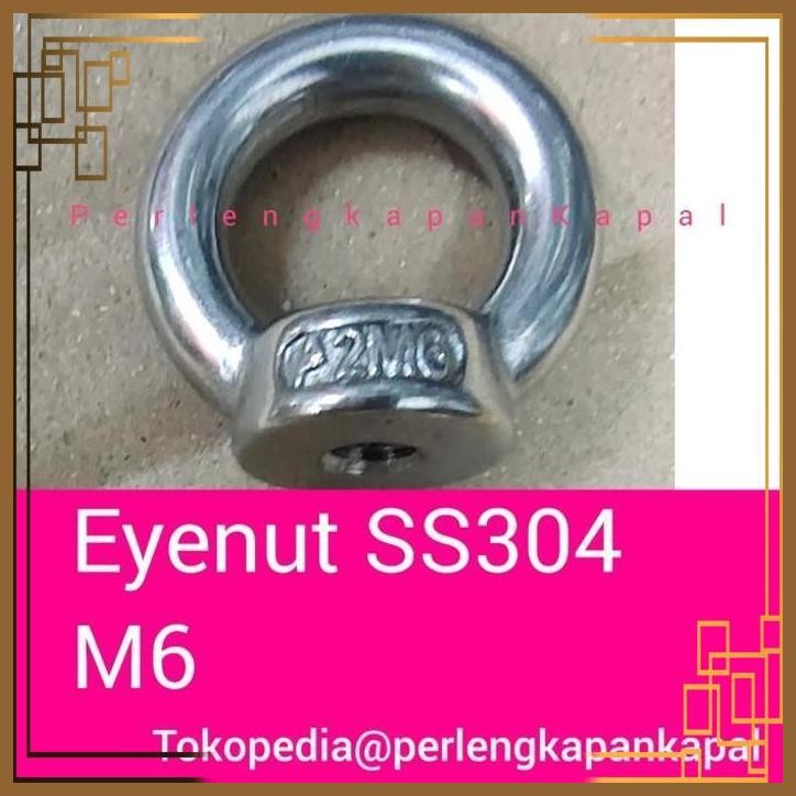 [PKP] Eyenut Eye nut stainless 304 6mm /eyenut ss M6