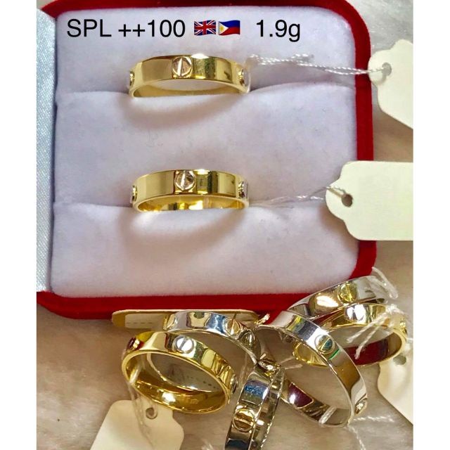 (Dapat digadaikan) 100% asli HARGA TERENDAH CINCIN CARTIER EMAS SAUDI 18K |4470D81A|