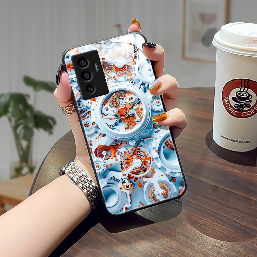 Bagian Jam Tangan Kaca glass mirror Case cesing kesing untuk Vivo V30 pro V29 V29E V27 pro V27E V25 