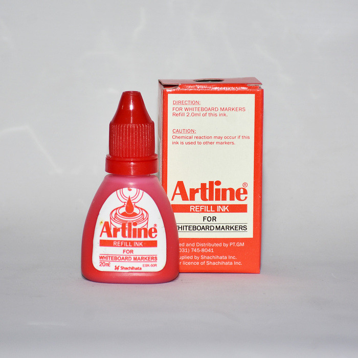 

Gramedia Cirebon - ARTLINE REFILL INK FOR W/B MARKER NEW 20 ML ESK-50R MERAH