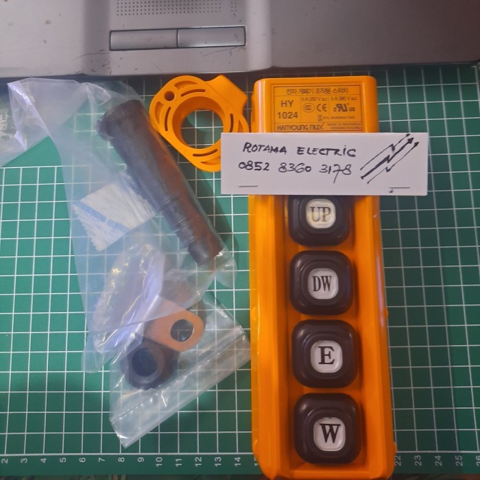 Pendant Control Hoist Crane 4 Tombol Hoist Switch 4 Tombol