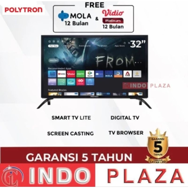 TV POLYTRON 32 INCH SMART TV 32CV1869 (CARGO/LUAR MEDAN)