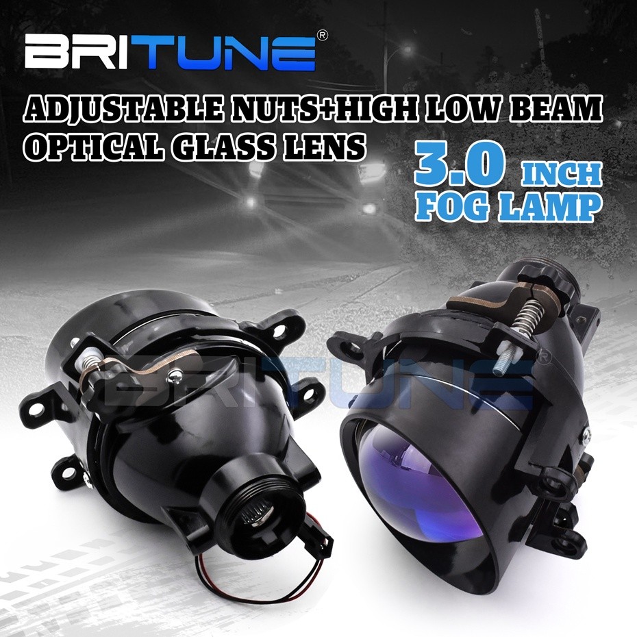 Lampu Kabut 3.0 "untuk Toyota Vios/Camry/Yaris/Corolla/Innova/RAV4/Hilux/Avanza/Fortuner H11 LED HID