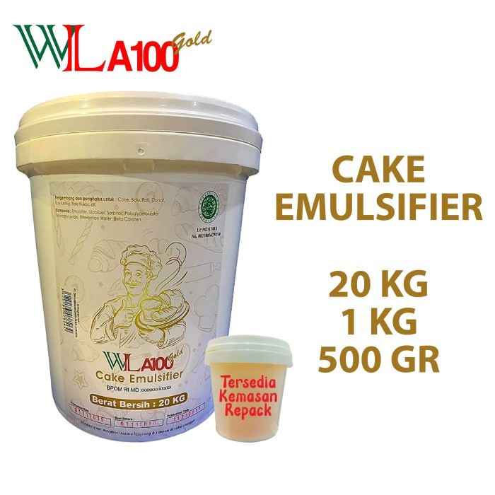 

Cake Emulsifier WL 100 (Gold) @1 Kg / Pengembang kue / SP