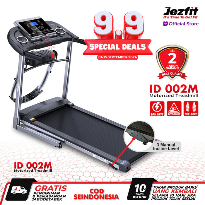Ready Jezfit Alat Fitness Treadmill Elektrik ID 002M