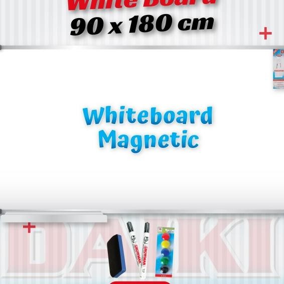 

Whiteboard / Papan Tulis Magnetic Daiki Uk 90X180 Cm