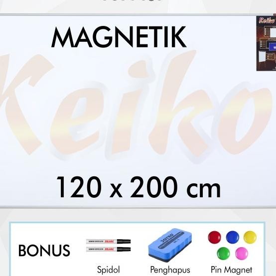

Papan Tulis Whiteboard Gantung Magnet Single Face Keiko 120 X 200 Cm