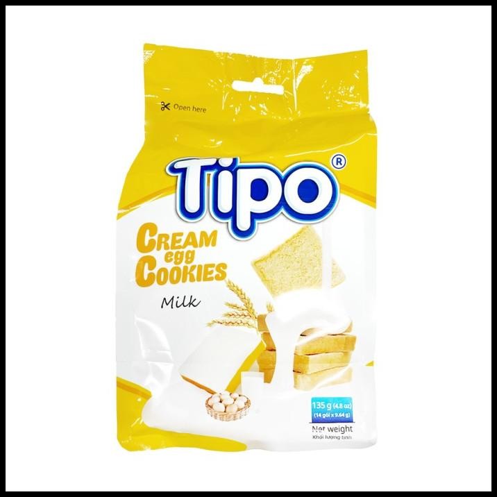 

[135Gr] Tipo Milk Cream Egg Cookies - Biskuit Bagelan Rasa Susu