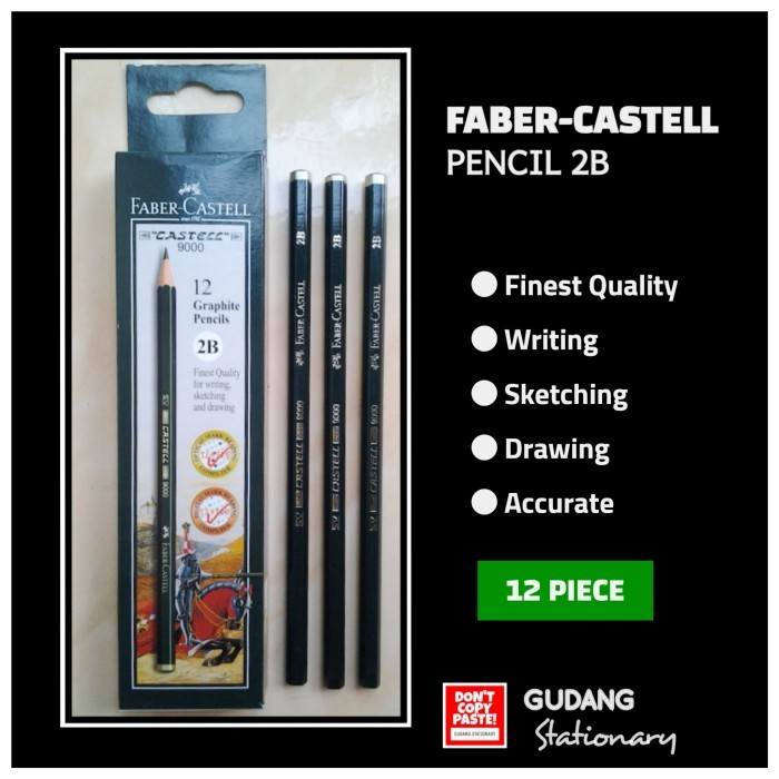 

Ready Pensil 2B Faber Castell ( isi 12 piece )