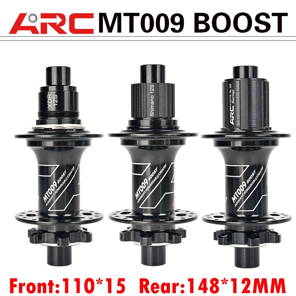 ARC MT009 BOOST Hub Sepeda MTB HUB Sepeda Melalui Poros Depan 110X15 Belakang 148X12MM 6 Pawl 3 Gigi