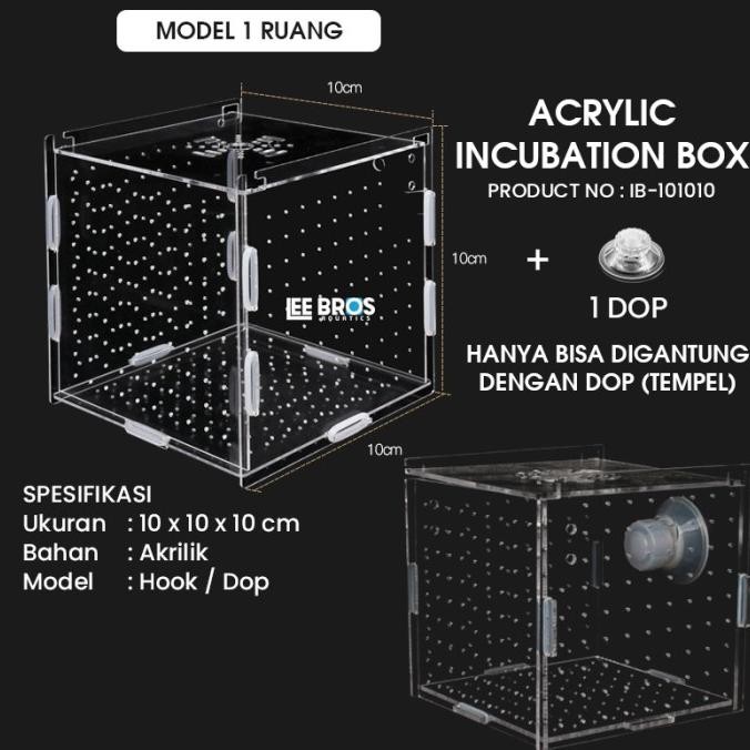 Acrylic Incubation Box / Isolation Box / Akrilik Karantina ikan