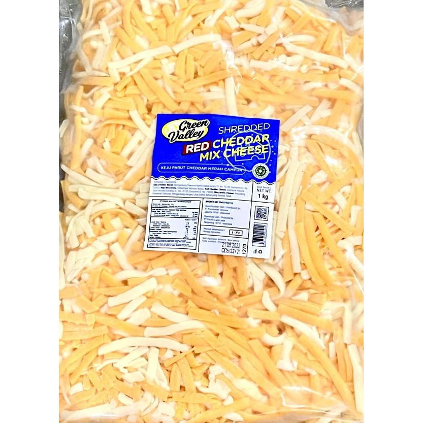 

Green Valley Shredded Red Cheddar X Cheese 1Kg Mozzarella