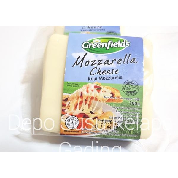 

Keju Mozzarella Greenfields 200Gr | Cheese Greenfield Pizza Maker 200