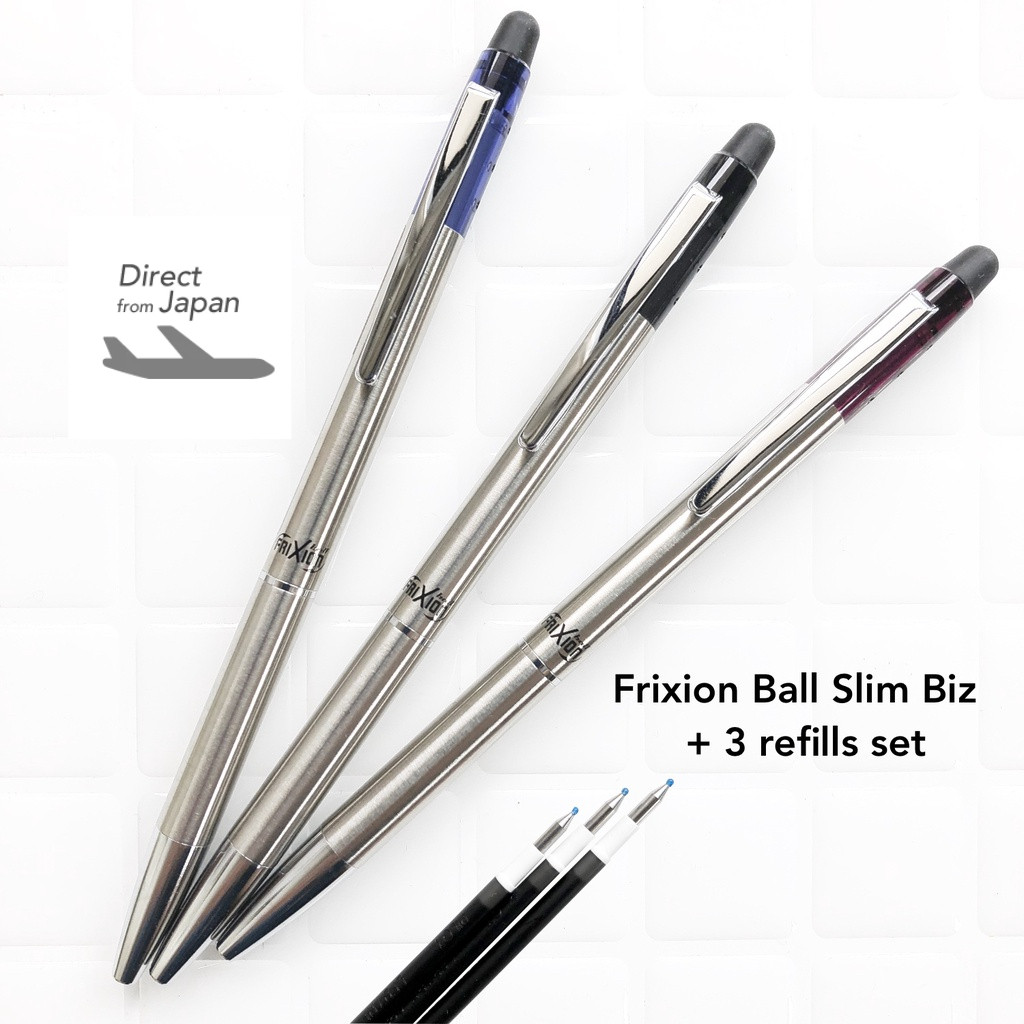 

Pilot Frixion Ball Slim Biz 0.38mm Pulpen Ukuran Praktis yang Dapat Dihapus Pulpen Frixion yang Dapat Dihapus dengan 3 Isi Ulang (warna tinta hitam) Langsung dari Jepang |4TsTLLkb|