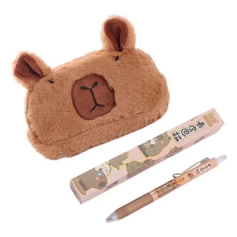 

Cute Capybara Pencil Case for Boy Girl Large Storage Pencil Box School Accessories BD3K