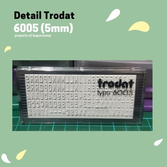 

Produk Hits Trodat Extra Rubber 5Mm 5 Mm Typo 6005 ( Spare Part 4911 4912 4913 )