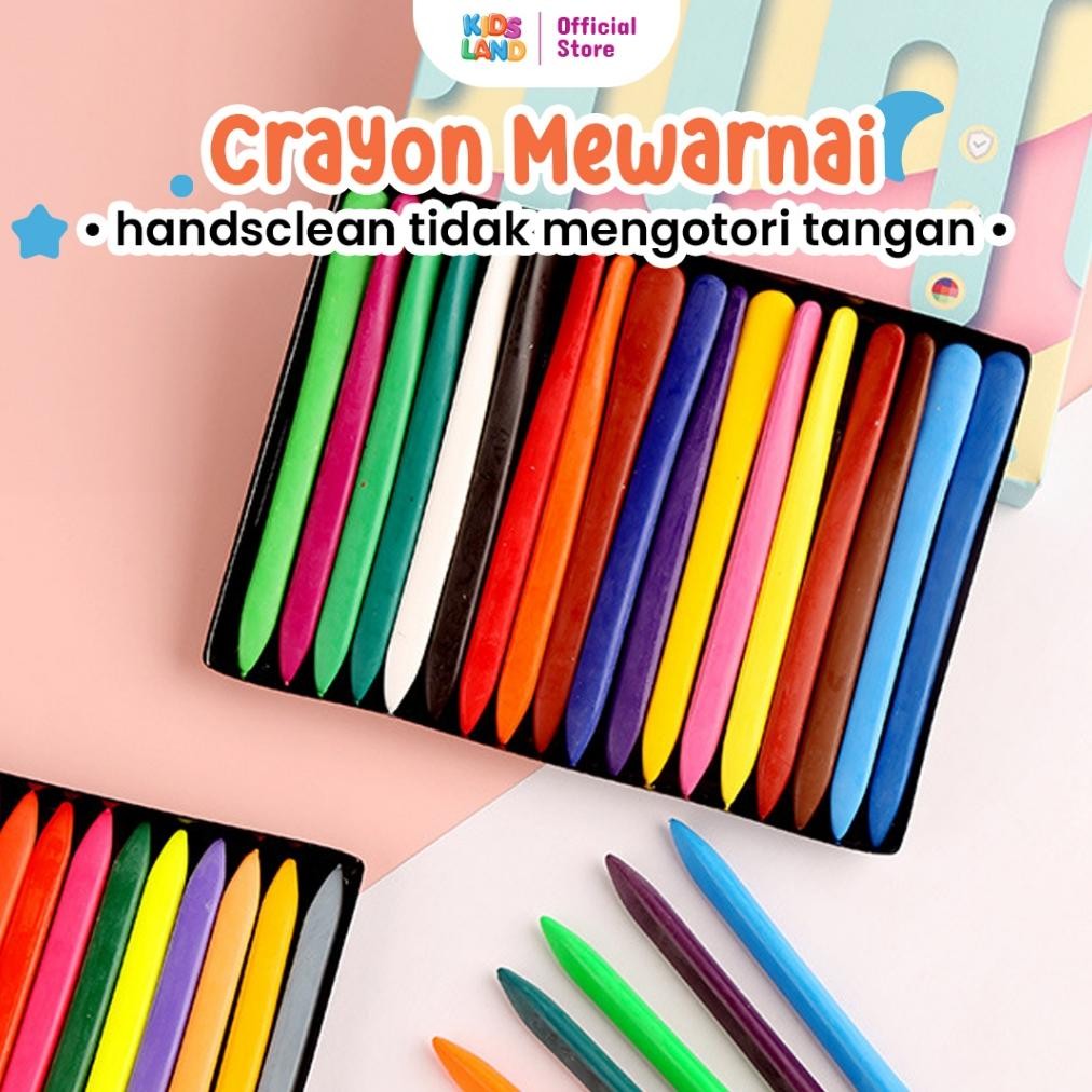 

Hot Kids Land Crayon Handsclean Transferproof Isi 12 24 36 Crayon Anak Crayon Hands Clean Set In 1 Mewarnai Anak Isi 12 24 36 Warna Murah