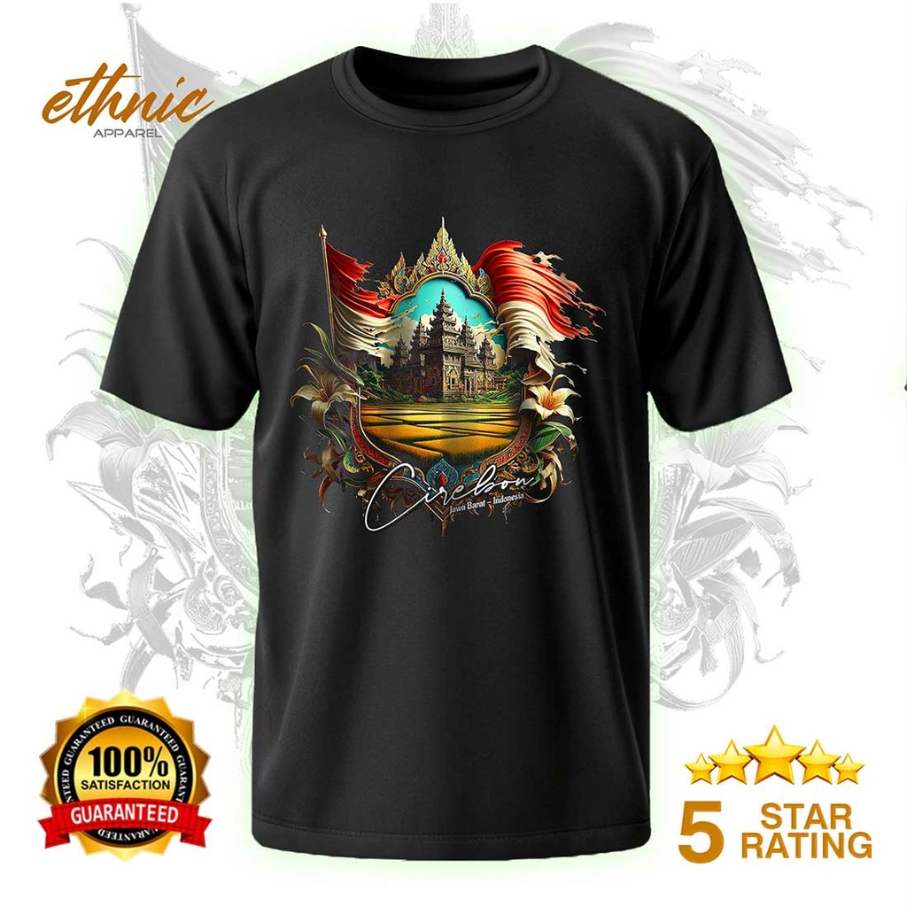 T-shirt Kaos Distro CIREBON - JAWA BARAT - Premium Quality - CBNX1