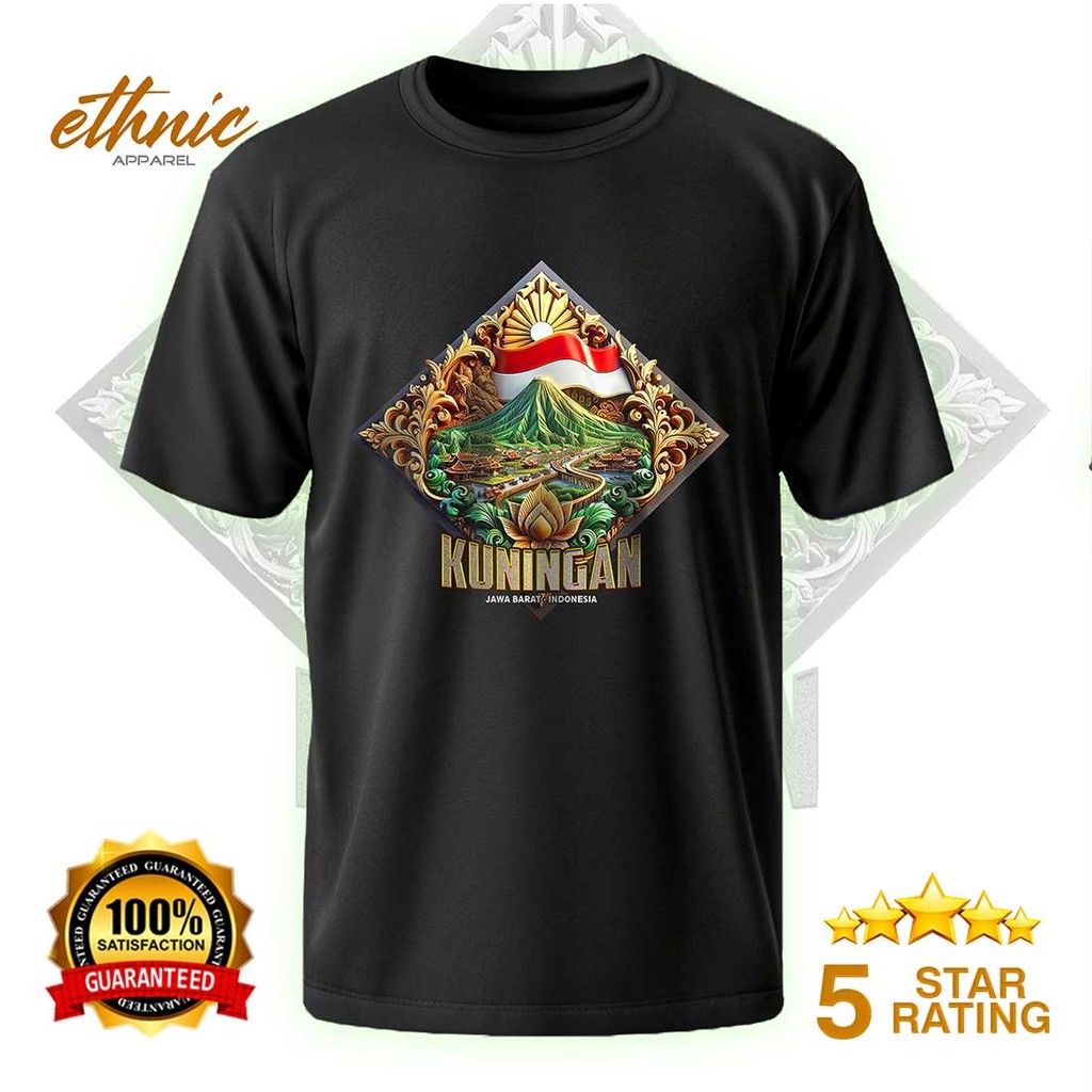 T-shirt Kaos Distro KUNINGAN - JAWA BARAT - Premium Quality - KNGX5