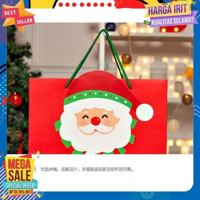

NEW ARRIVAL PBSA SANTA PAPERBAG BOX KOTAK NATAL BINGKISAN TEMPAT HADIAH KADO FURUBA