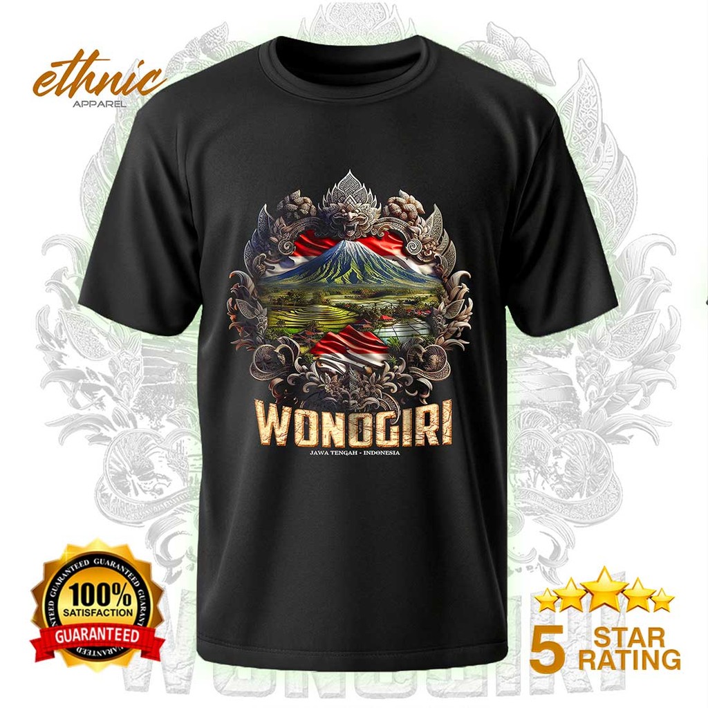 T-shirt Kaos Distro WONOGIRI - JAWA TENGAH - Premium Quality - WNGX1