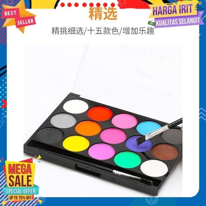 

PROMO FPWC PALET 15 WARNA FACE PAINT WATERCOLOR PAINTING MAKEUP OIL SPECIAL FURUBA
