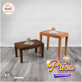 Hommy Prisa Meja Plastik Rotan Teras Kaki Tinggi [HM-7901]