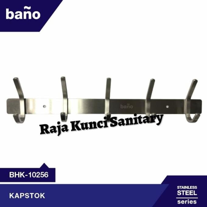 Gantungan baju SUS 304/Cantolan Baju Bano 5 kait Stainless Dof