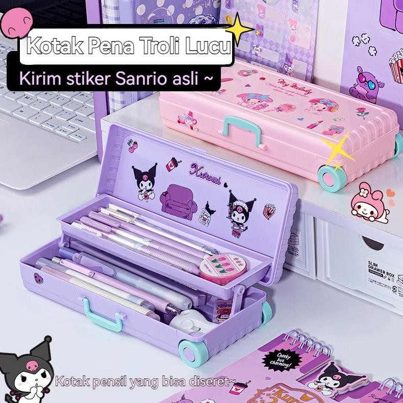 

Murah Meriah Penjual LokalKotak Troli Lucu Kotak Pensil Kuromi Cinnamoroll Pochacco Kotak Alat Tulis Dua Lapis Koper Kreativitas Kapasitas Besar Pemodelan Kotak Pena Siswa Portabel(Free Sanrio Sticker) U-45