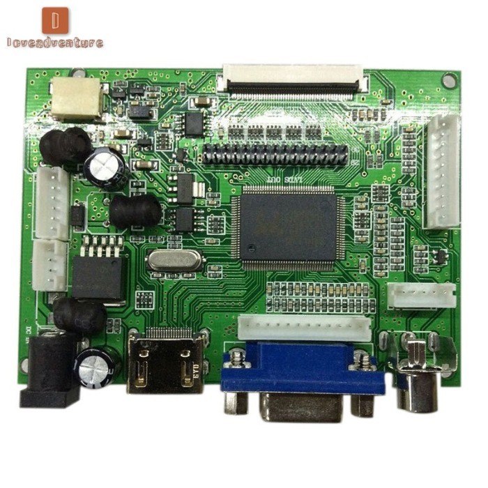 LV LCD CONTROLLER BOARD HDMI VGA AV UNTUK DISPLAY LVDS / TTL