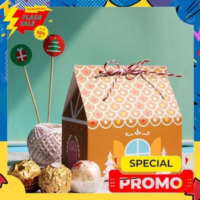 

VIRAL BXGB PAPERBAG GINGERBREAD HOUSE BOX KOTAK NATAL CHRISTMAS BINGKISAN FURUBA